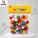 CraftLand Glitter Pompoms