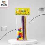 Craft Pipe Cleaners & PomPoms Set