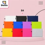 B4 Leather Document Holder with Zipper
