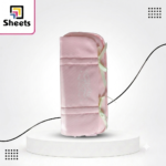 Sheets Quilted Soft Fabric Pencil Case with Side Bows – Pink