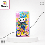 Wide Magnetic Pencil Case – Sport Cyclist | مقلمة مغناطيس عريضة – دراجة رياضي