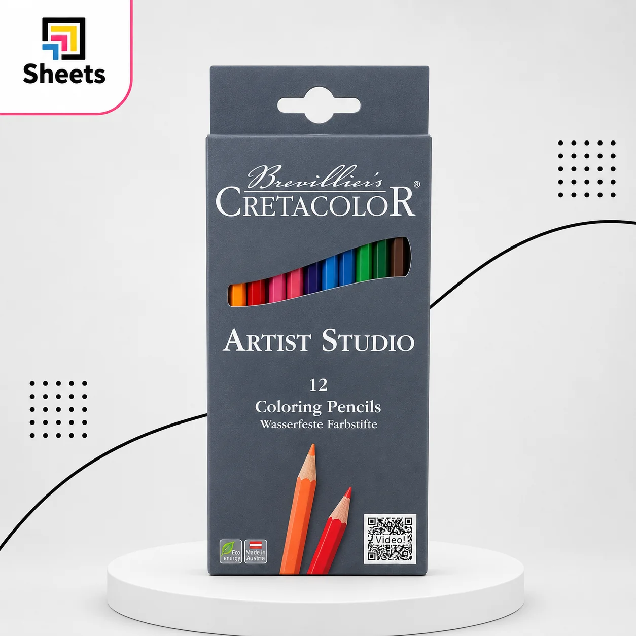 Cretacolor Artist Studio Coloring Pencils – 12 Colors Cretacolor Artist Studio Coloring Pencils – 12 Colors