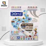 DOMS Jumbo Sketch Max | Jumbo Maxi Markers – 12 Colours