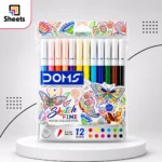 DOMS Sketch Fine Water Colour Pens – 12 Colors