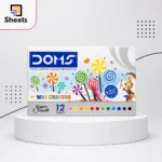 DOMS Wax Crayons – 12 Colors