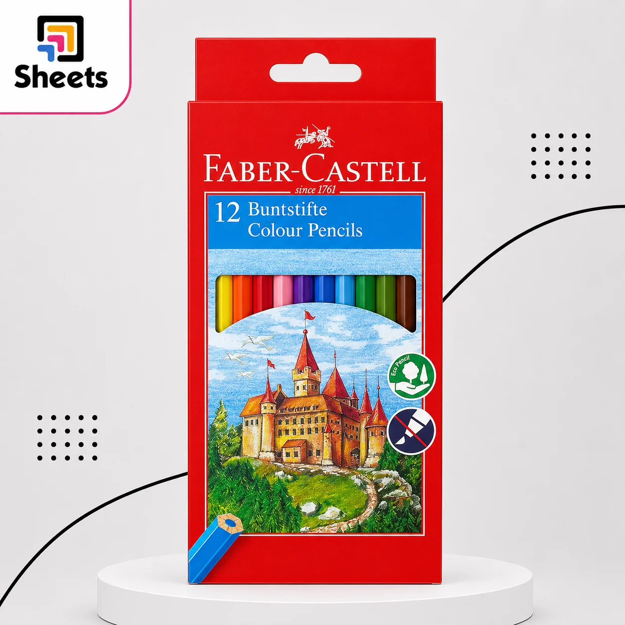 Faber-Castell Coloured Pencils – 12 Colors (Long) Faber-Castell Coloured Pencils – 12 Colors (Long)