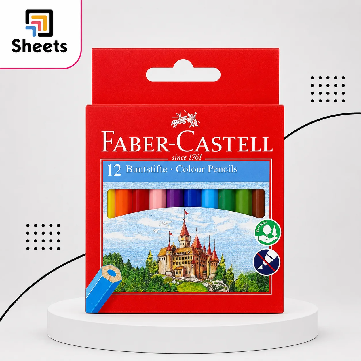 Faber-Castell Coloured Pencils – 12 Colors (Short) Faber-Castell Coloured Pencils – 12 Colors (Short)