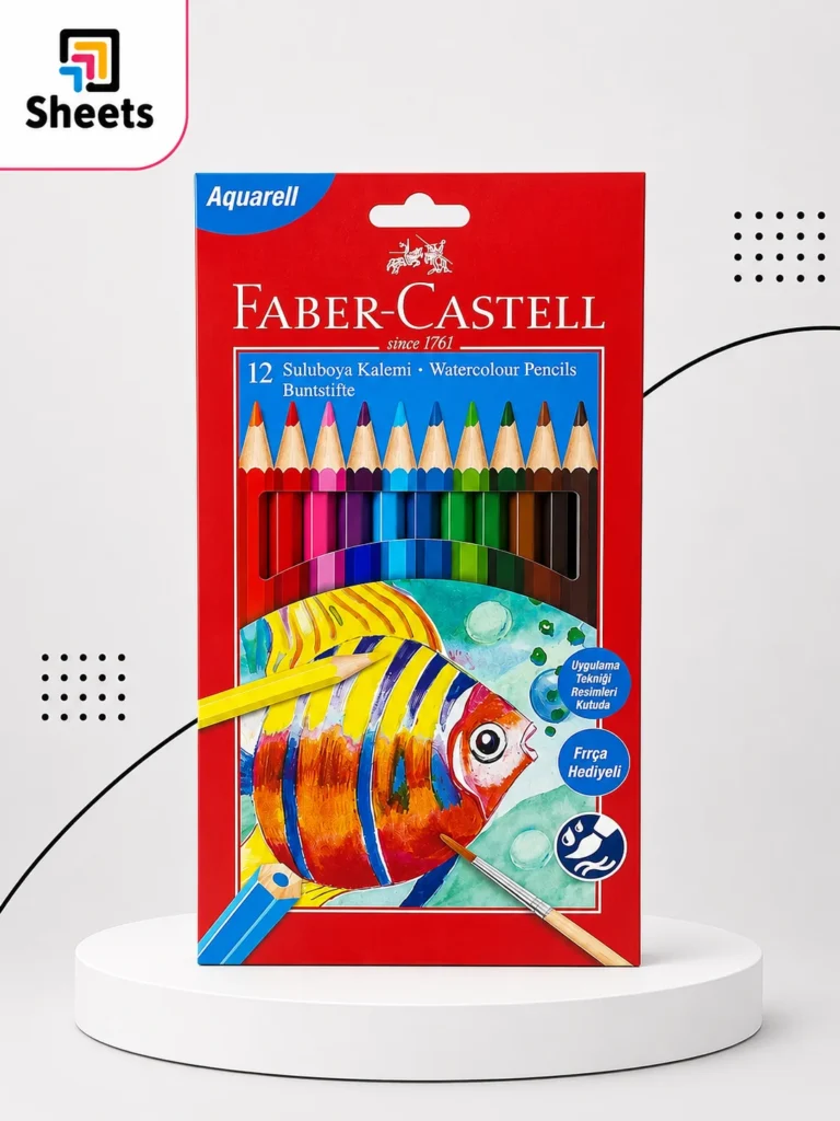 Faber-Castell Watercolour Pencils – 12 Colours