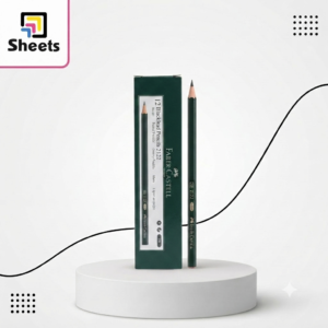 Faber-Castell 2B Black Pencil with Eraser |2B قلم رصاص أسود  بممحاة