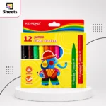Keyroad Jumbo Fiber Markers – 12 Colours