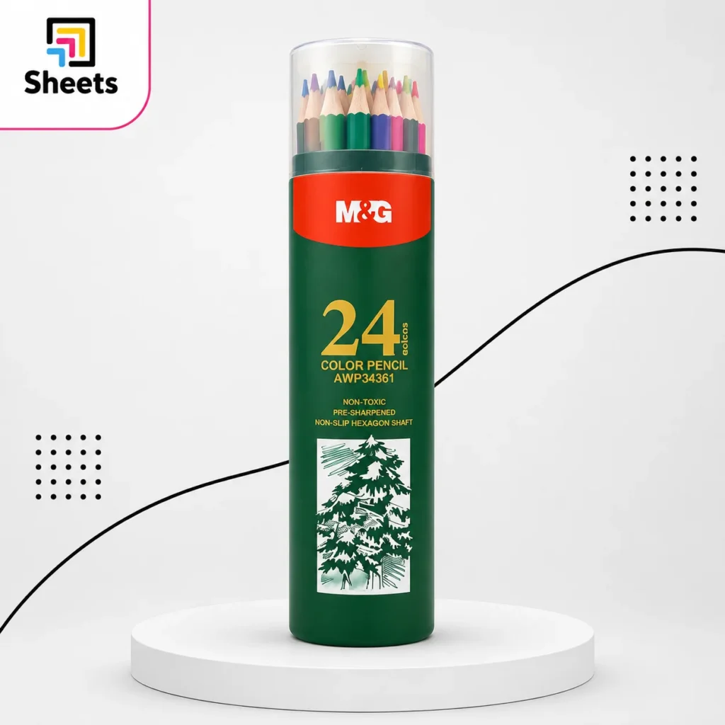 M&G Coloured Pencils – 24 Colors