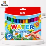 M&G Jumbo Water Color Pens – 12 Colours
