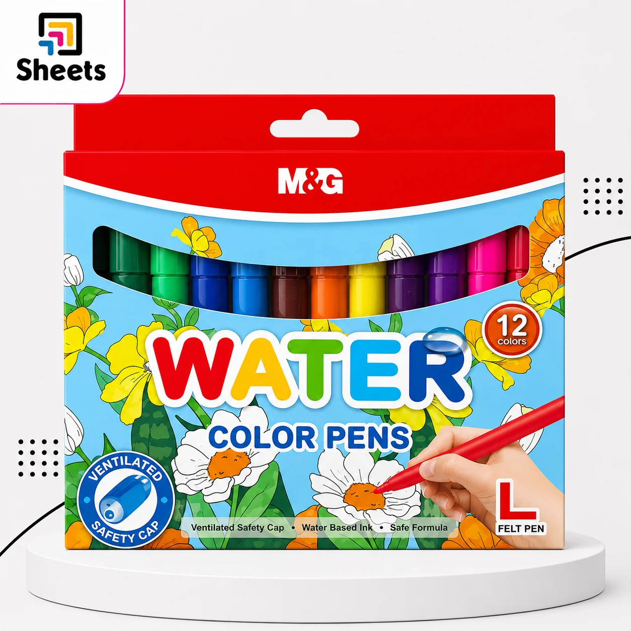 M&G Jumbo Water Color Pens – 12 Colours M&G Jumbo Water Color Pens – 12 Colours