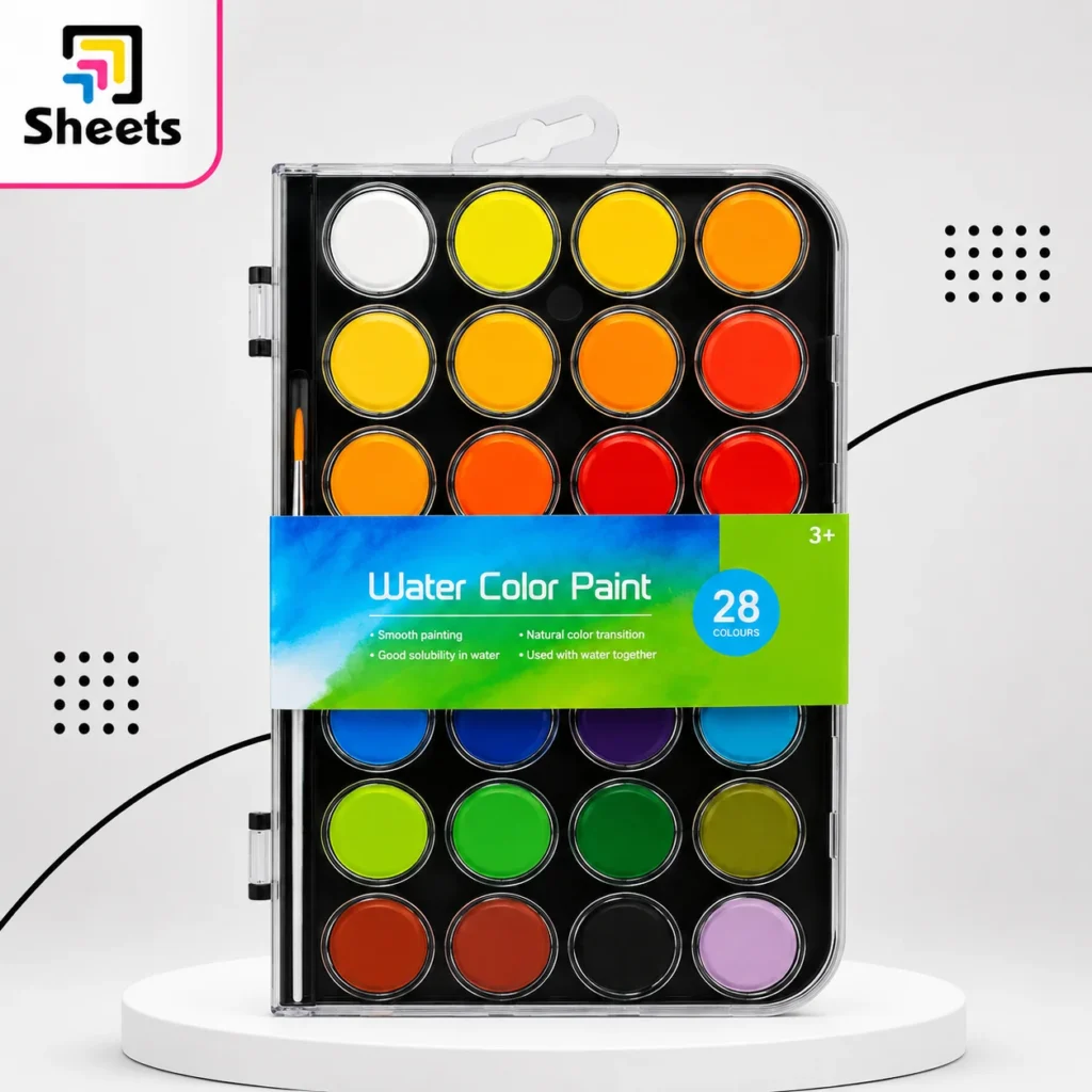 M&G Water Color Paint Set – 28 Colors