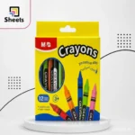 M&G Wax Crayons – 12 Colors