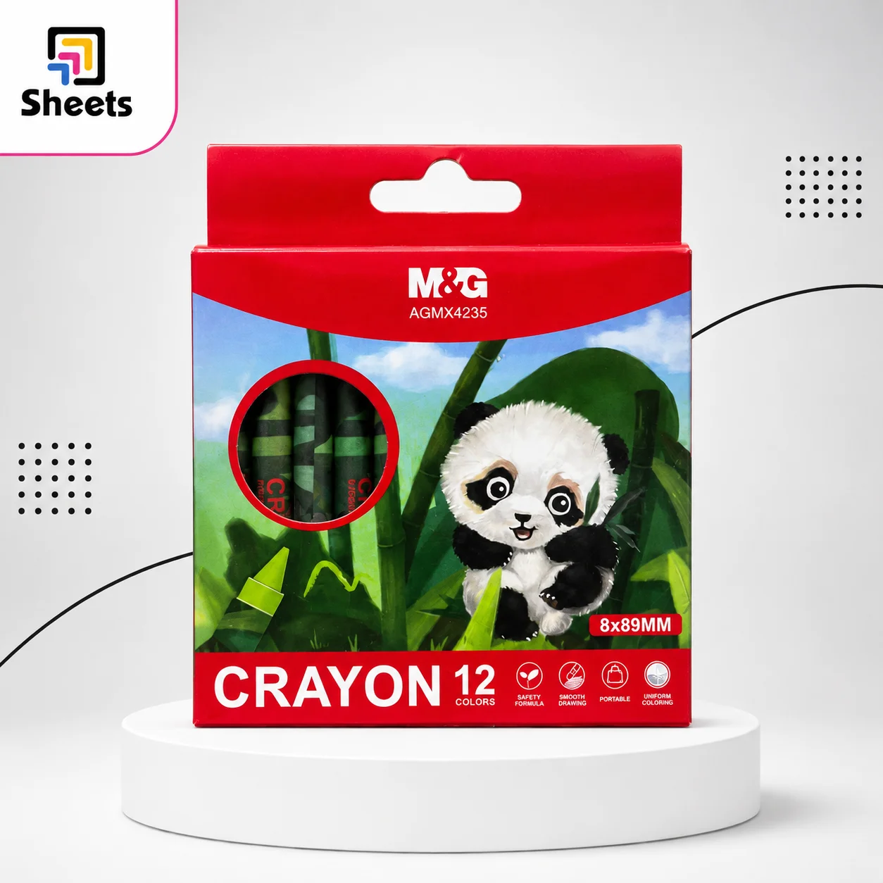 M&G Wax Crayons – 12 vibrant colors M&G Wax Crayons – 12 vibrant colors