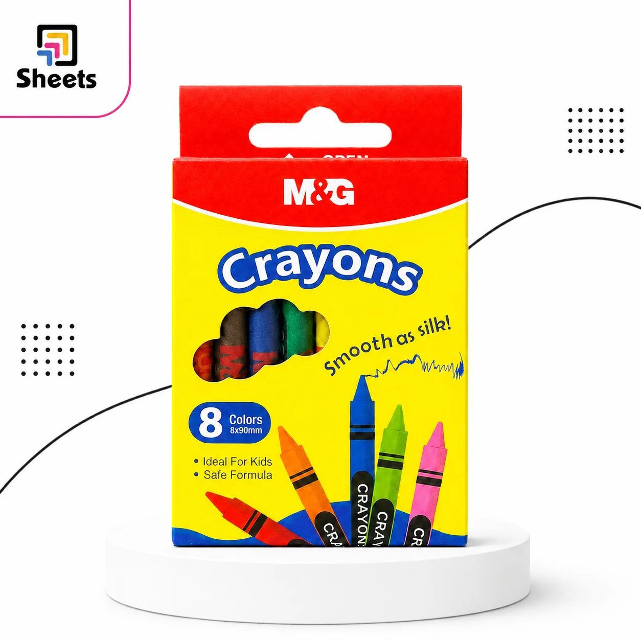 M&G Wax Crayons – 8 Colors M&G Wax Crayons – 8 Colors