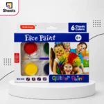MeiduGaga Glitter Face Paint with Brush – 6 Colours