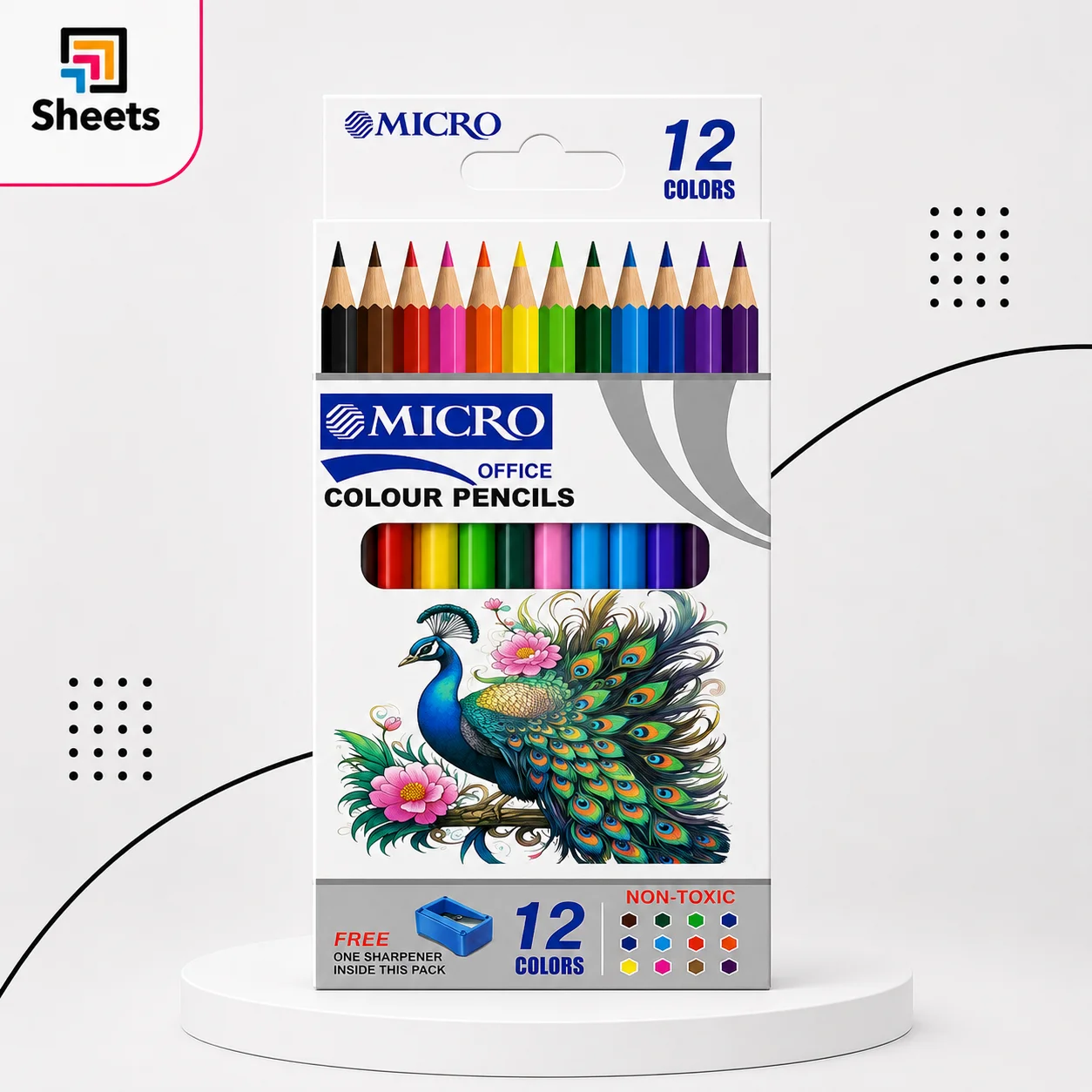 Micro Coloured Pencils – 12 Colors Micro Coloured Pencils – 12 Colors