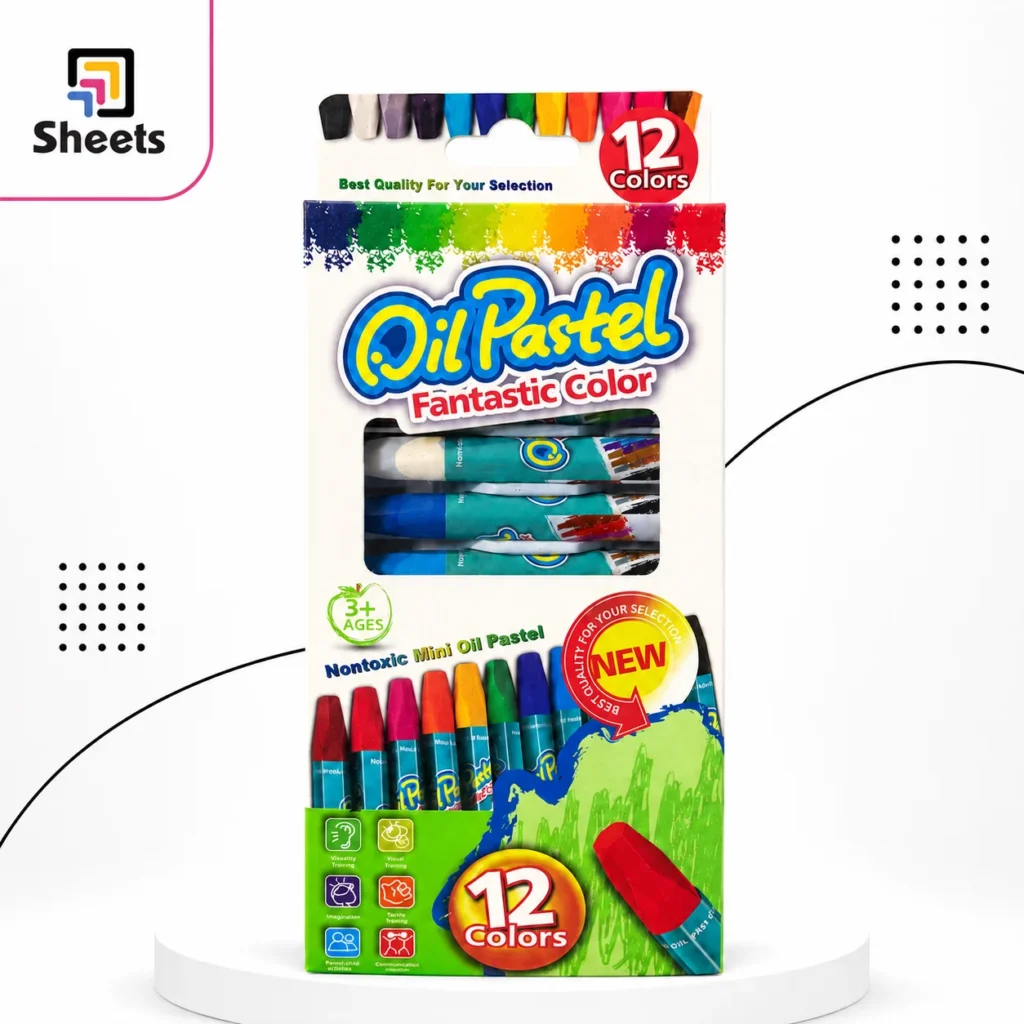 Oil Pastels – 12 Colors (Small)