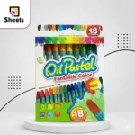 Oil Pastels – 18 Colors (Medium)