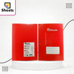 Sheets Medium Square Notebook A4 – 40 Sheets (Red)