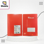 Sheets Lined Notebook – 60 Sheets A4 (Red)