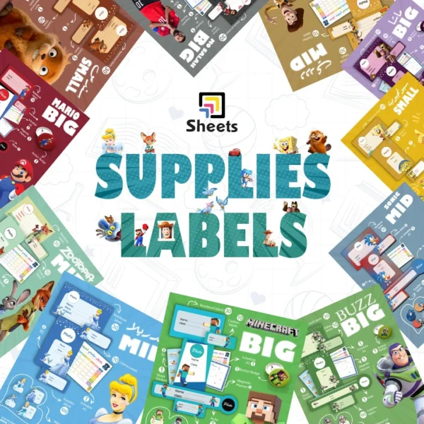 Supplies labels