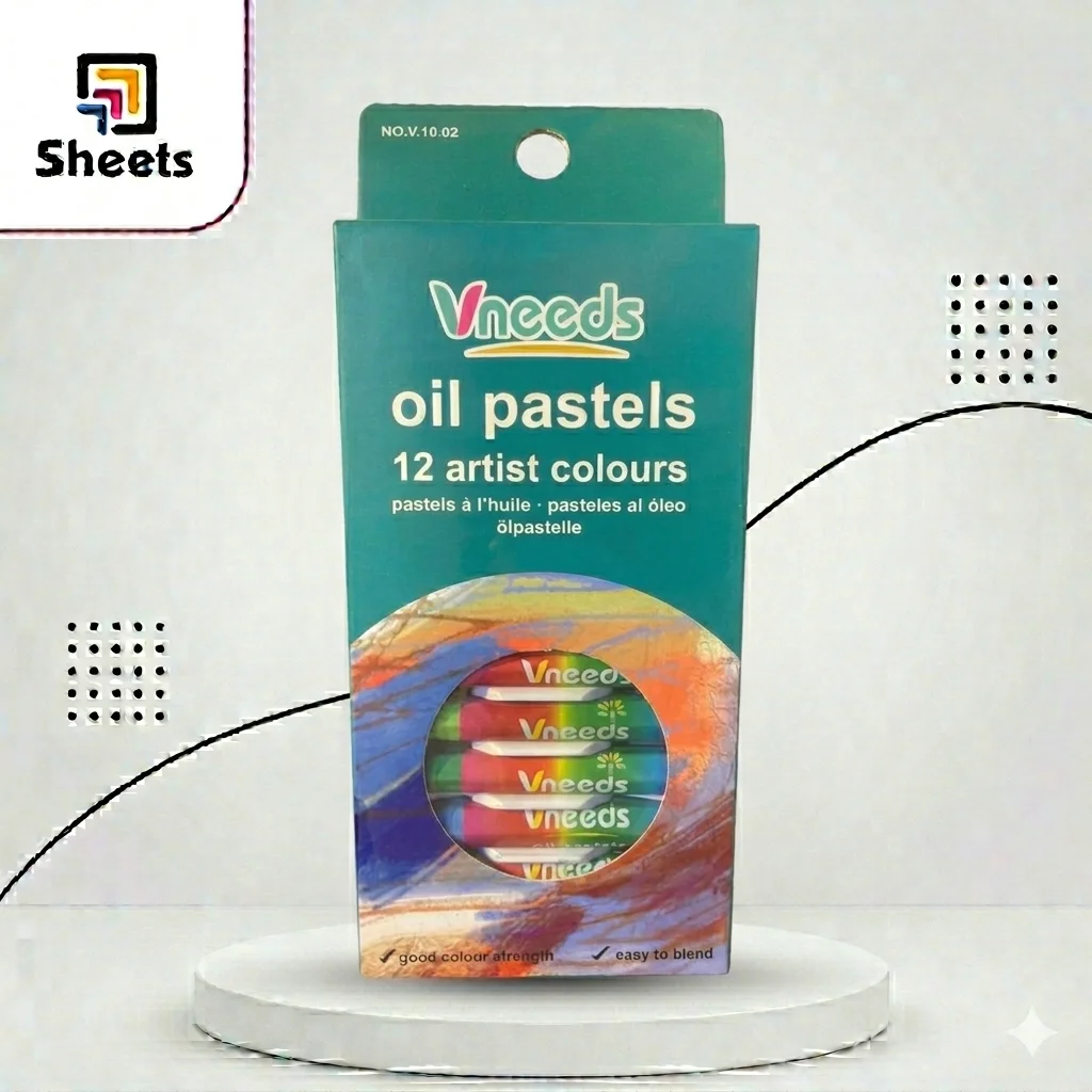 Vneeds Oil Pastels – 12 Colors