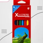 X-Colors Coloured Pencils – 6 Colors (Short)