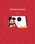 Notebook Labels - 30 Pcs - Image 22