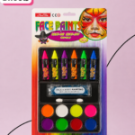 Hua Ba Face Paint Set – 6 Crayons + 8 Colors