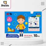 M&G Transparent Self-Adhesive Book Covers – 50×36cm – 10 PCS