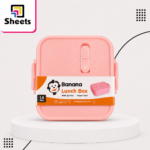 Banana Lunch Box 1.5L – Soft Coral Pink