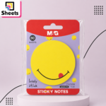 M&G Smiley Sticky Notes 60 Sheets 71×71mm – Yellow