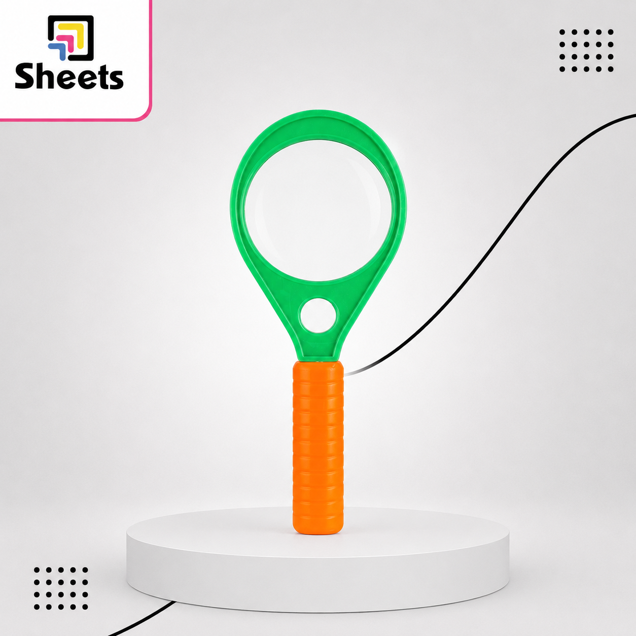 7482 - ( كود 6965254201549 ) - ( القسم ادوات مكتبية ) - ( الصنف magnifier 60mm ) سعر البيع 55 Magnifying Glass 60mm - Image 1