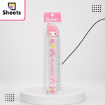 Transparent Pink My Melody 15cm Circle Template Ruler