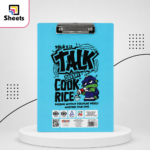 Sema Cartoon Clip Board – Baby Blue