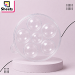 Transparent Round Paint Palette – 6 Wells
