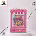 Kuromi Happy Day Winking Spiral Notebook – Pink