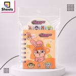 Powerpuff Girls 4-Divider Spiral Notebook – Orange & Pink