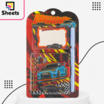 Burnout Sticky Notes Set with Mini Notebook & Pen