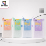 BEST A6 Transparent Zipper Pencil Case