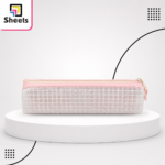Transparent Mesh Pencil Case – Pink