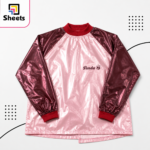Panda Waterproof Kids Apron – Pink & Burgundy - Image 2