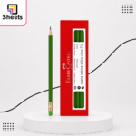 Faber-Castell 2B Black Pencil with Eraser