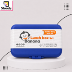 Large 3L Banana 5×1 Lunch Box – Navy Blue