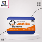 Banana 1.2L 3-in-1 Navy Blue Lunch Box