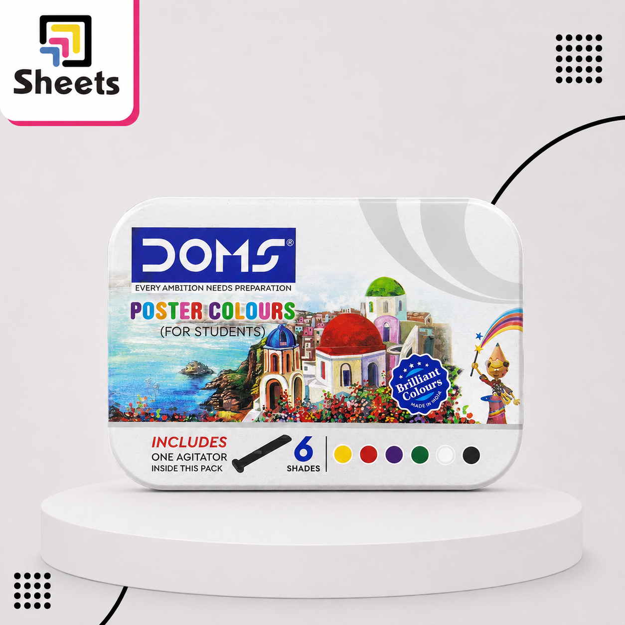 ChatGPT Image Aug 16, 2026, 05_29_51 PM DOMS Poster Colours – 6 Shades - Image 1