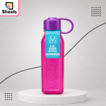 M.Design 800ml Transparent Pink & Orange Water Bottle